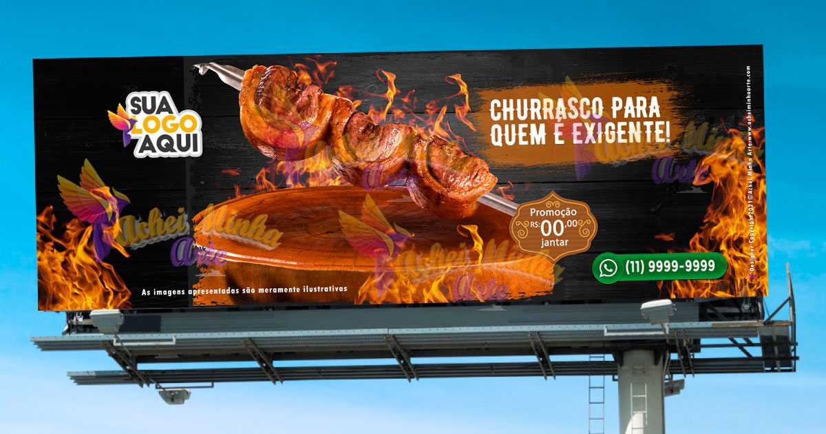 Painel para Churrascarias