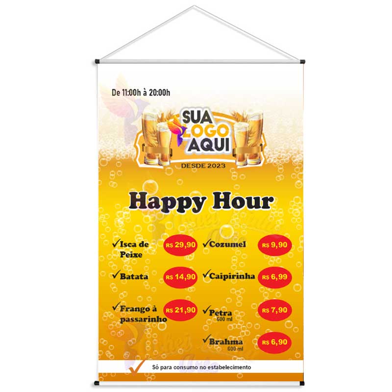 Banner Happy Hour Beer