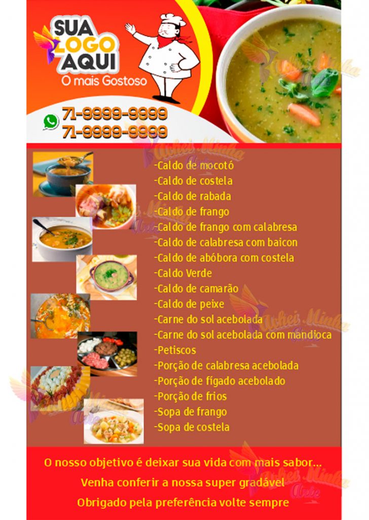 Panfletos para caldos
