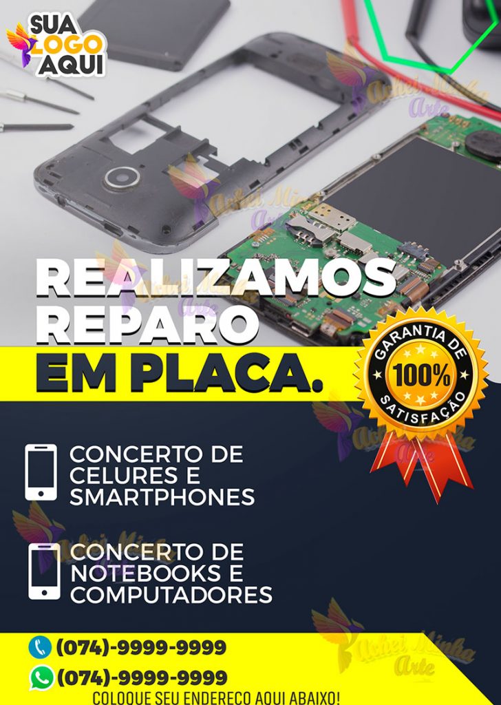 Realizamos reparo em placa celulares