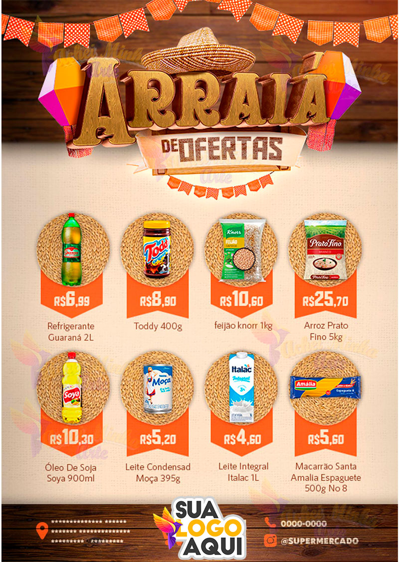 Encarte Arraia De Ofertas Chapéu