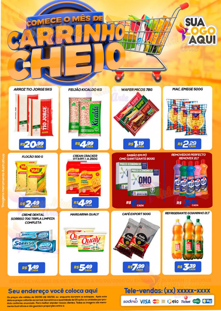 Encarte Comece o Mês de Carrinho Cheio