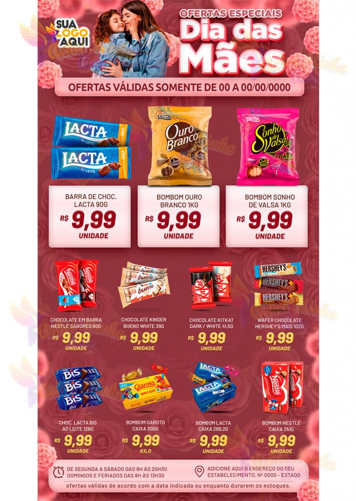 Encarte Dia Das Mães Produtos bombom