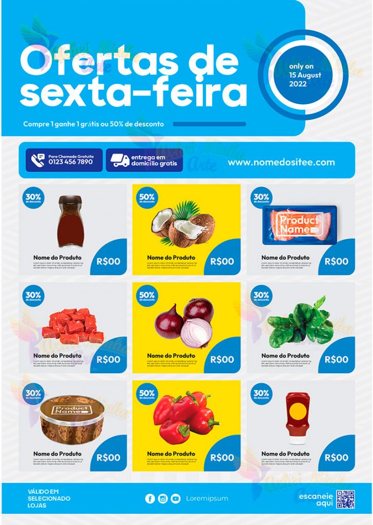 Encarte Ofertas de Sexta-Feira Frutas é Verduras