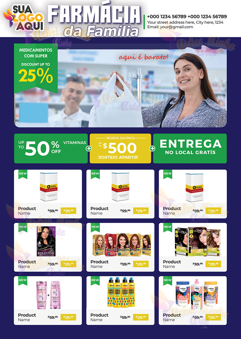 encarte farmácia família azul