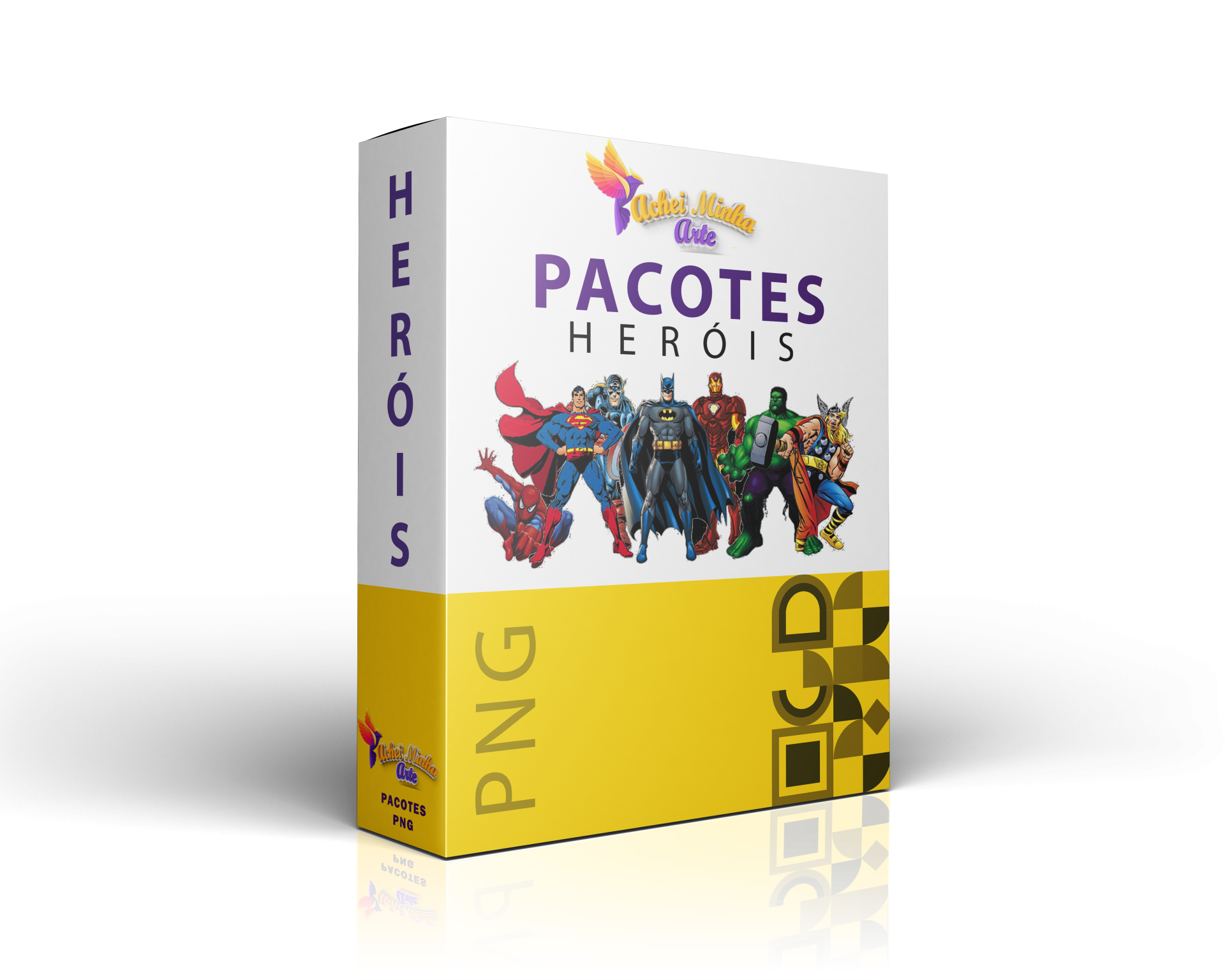 Pacote de png Heróis