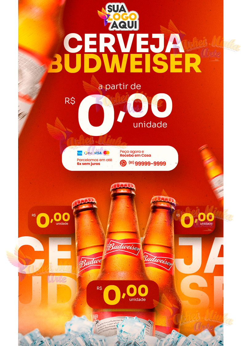 Flyer Cerveja Budweiser