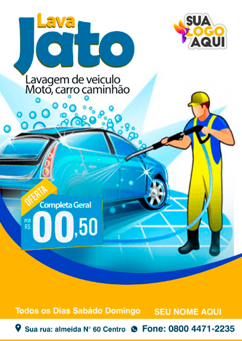 Flyer Lava jato plus