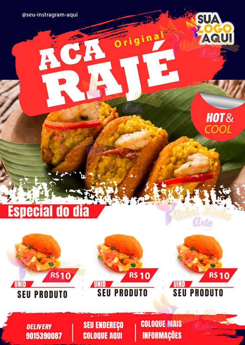 Flyer acarajé original