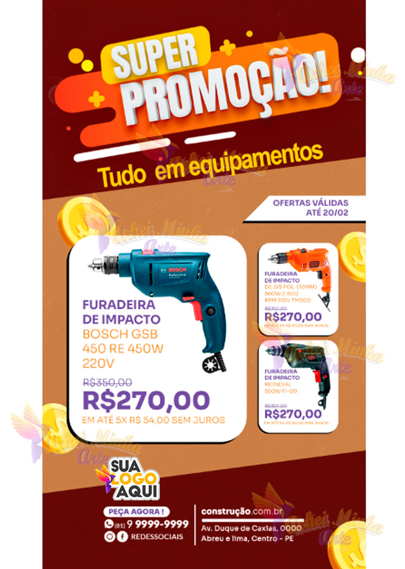 Flyer tudo em equipamentos