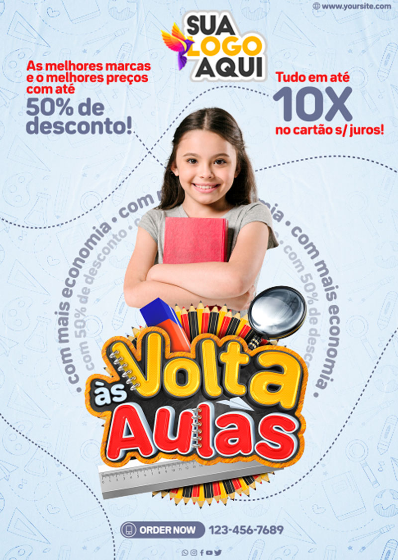 Flyer Volta as aulas de forma mais econômica