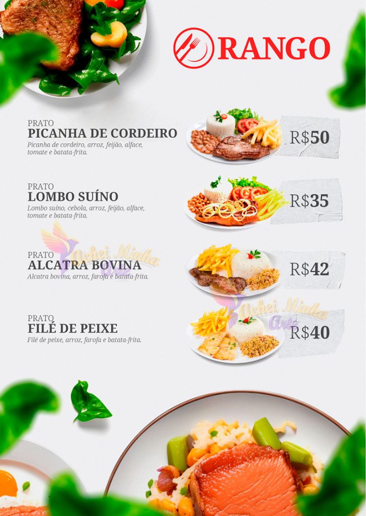 Cardápio Rango Restaurante
