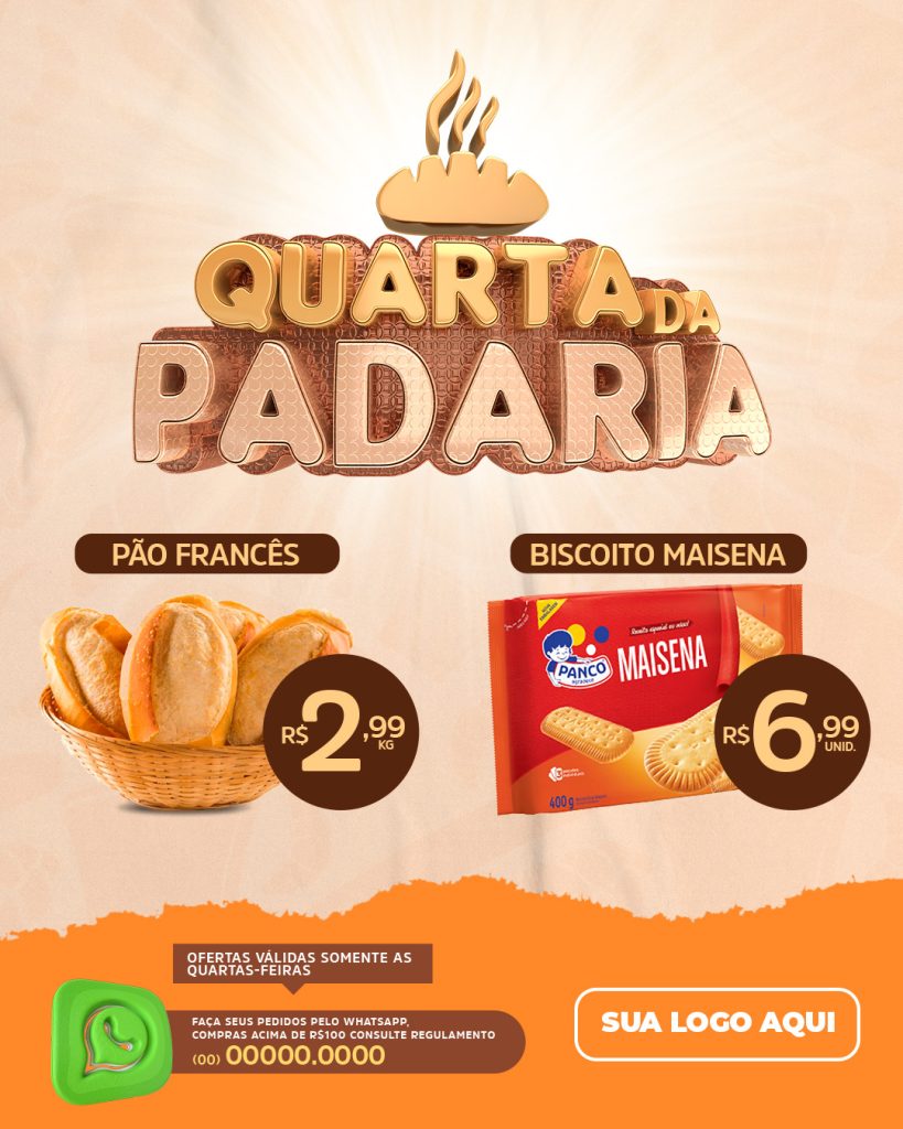 Flyer Panificada Quarta da Padaria
