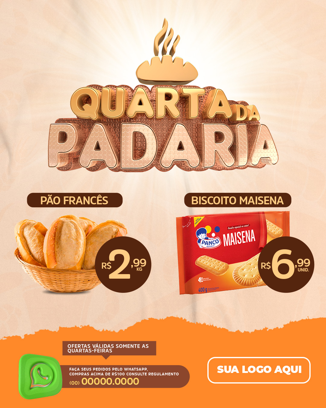 Flyer Panificada Quarta da Padaria
