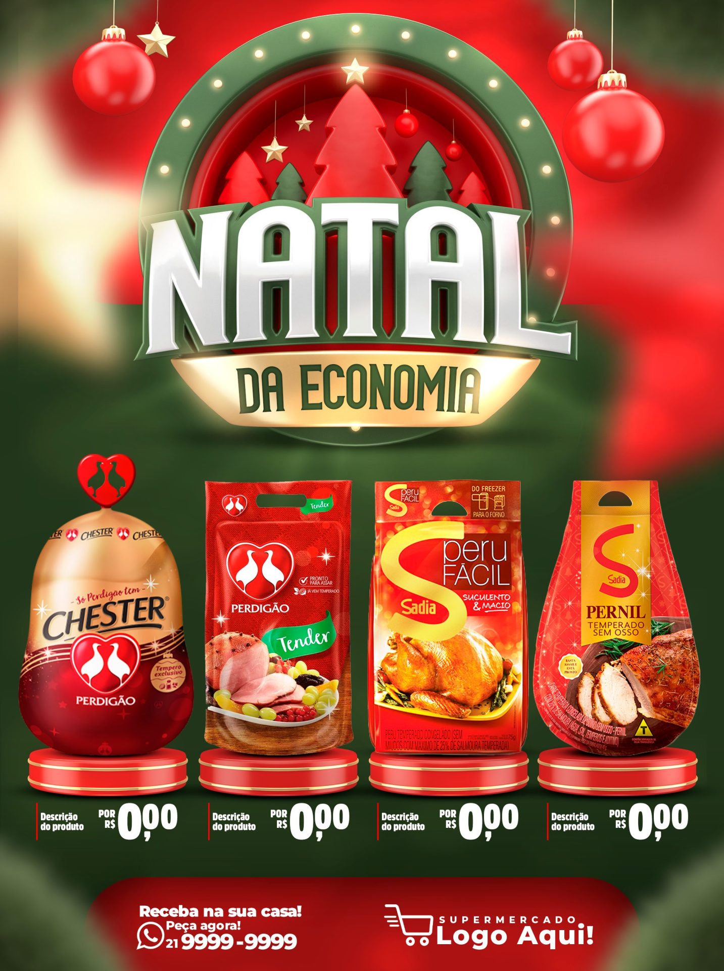 Flyer Natal da Economia Venha Conferir