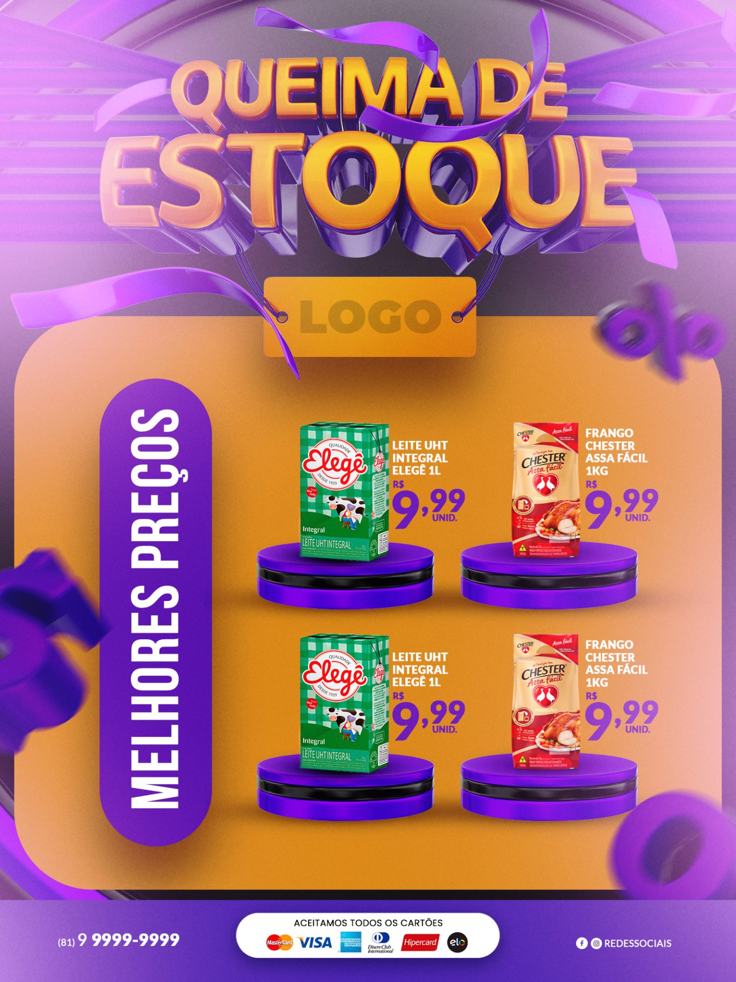 Flyer Queima de Estoque Mercado