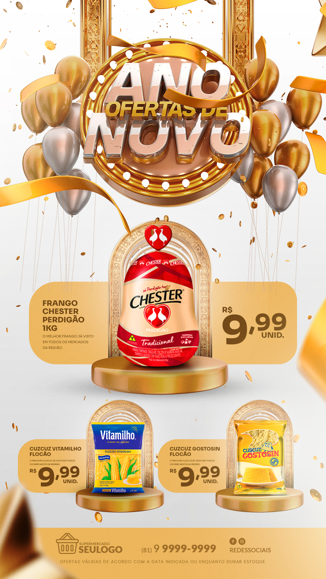 Flyer Ano Novo de Ofertas