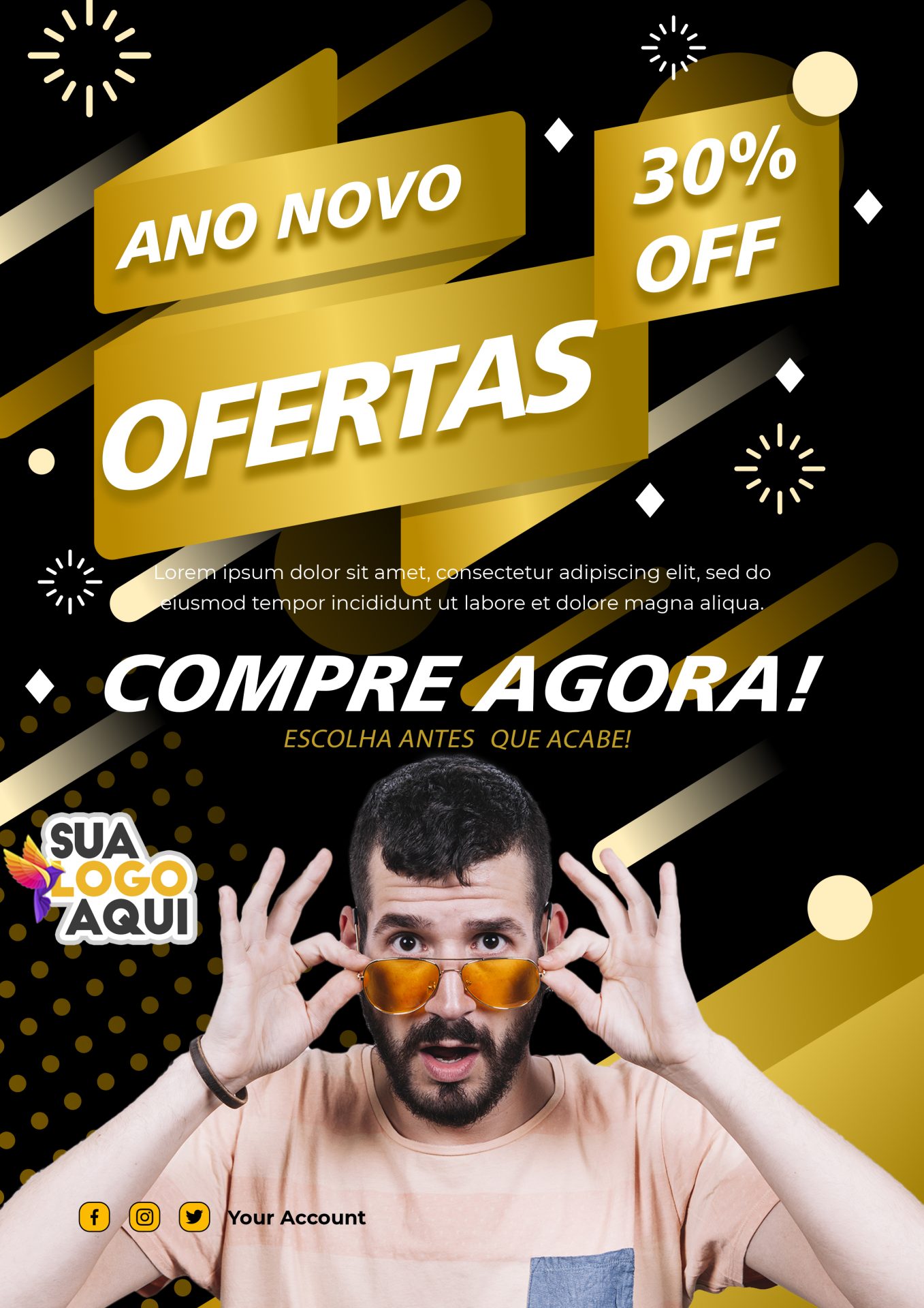 Flyer Ano novo 30% Off