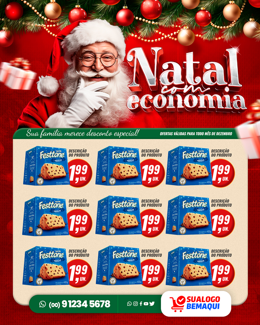 Encarte Natal Com Economia