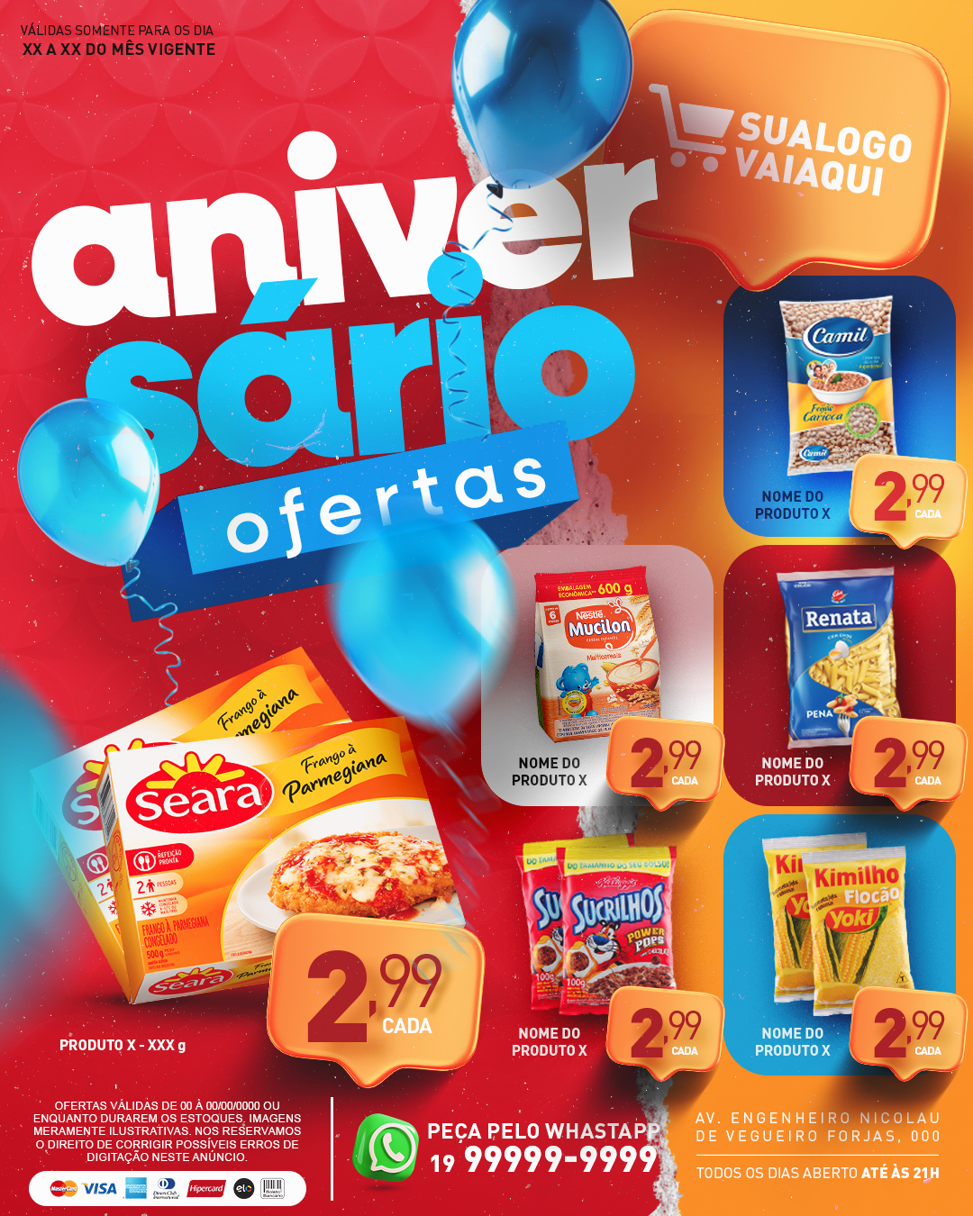 Encarte Aniversario Ofertas Produtos