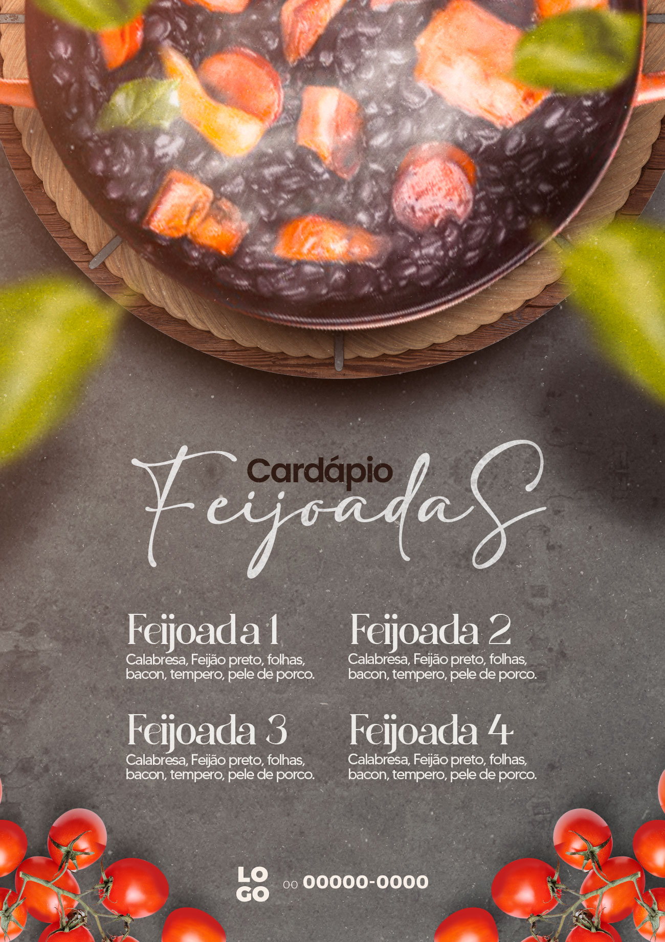 Flyer de Feijoada Restaurante