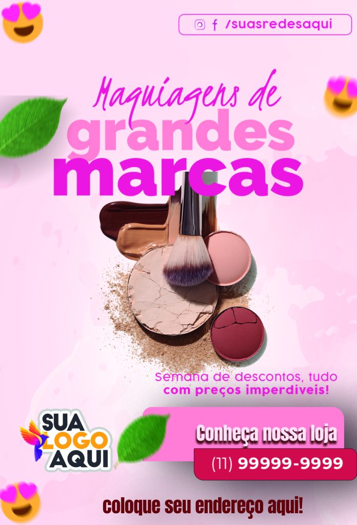 Flyer Maquiagens de Grandes Marcas