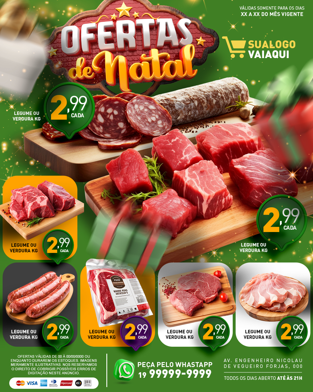 Ofertas de Natal Açougue Carnes e Embutidos