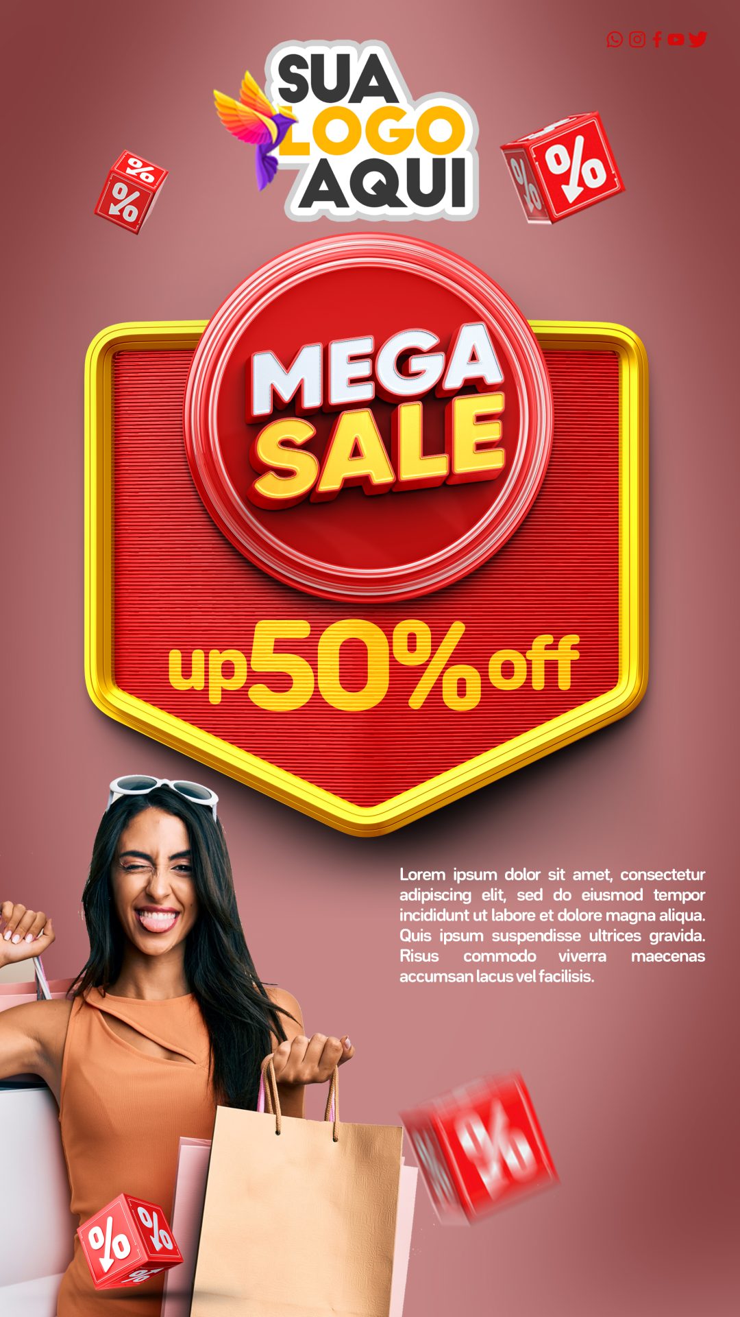 Flyer mega sale up to 50 off