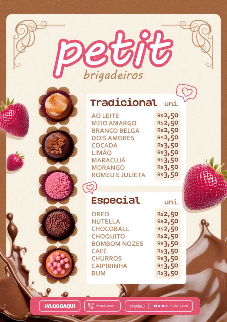 agora cardárpio de Brigadeiro Vamos criar uma descrição otimizada para SEO para um cardápio de brigadeiro, utilizando o Rank Math SEO. Aqui está uma sugestão: Cardápio Editável de Brigadeiro - Personalize para sua Doceria
