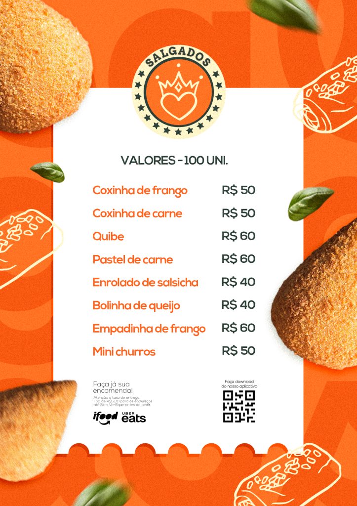 Cardápio Salgadeira