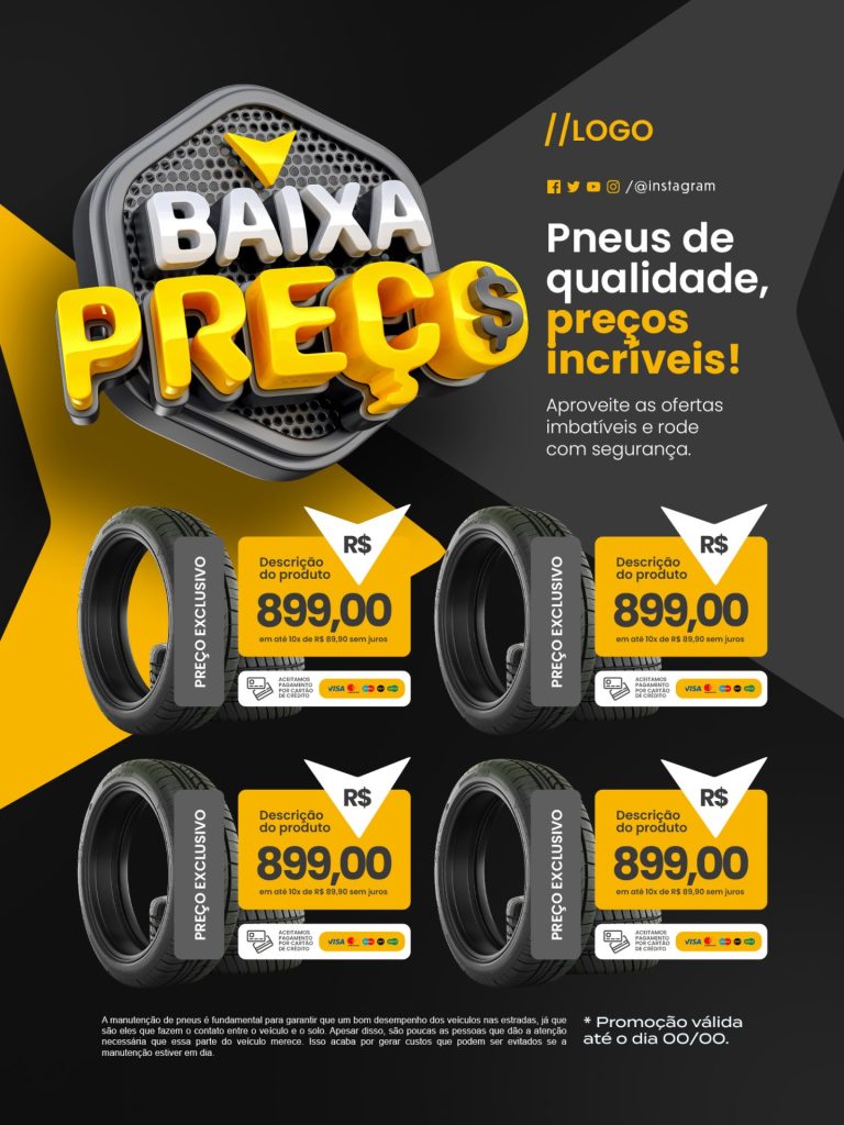 Encarte Baixa Preço Loja de Pneus