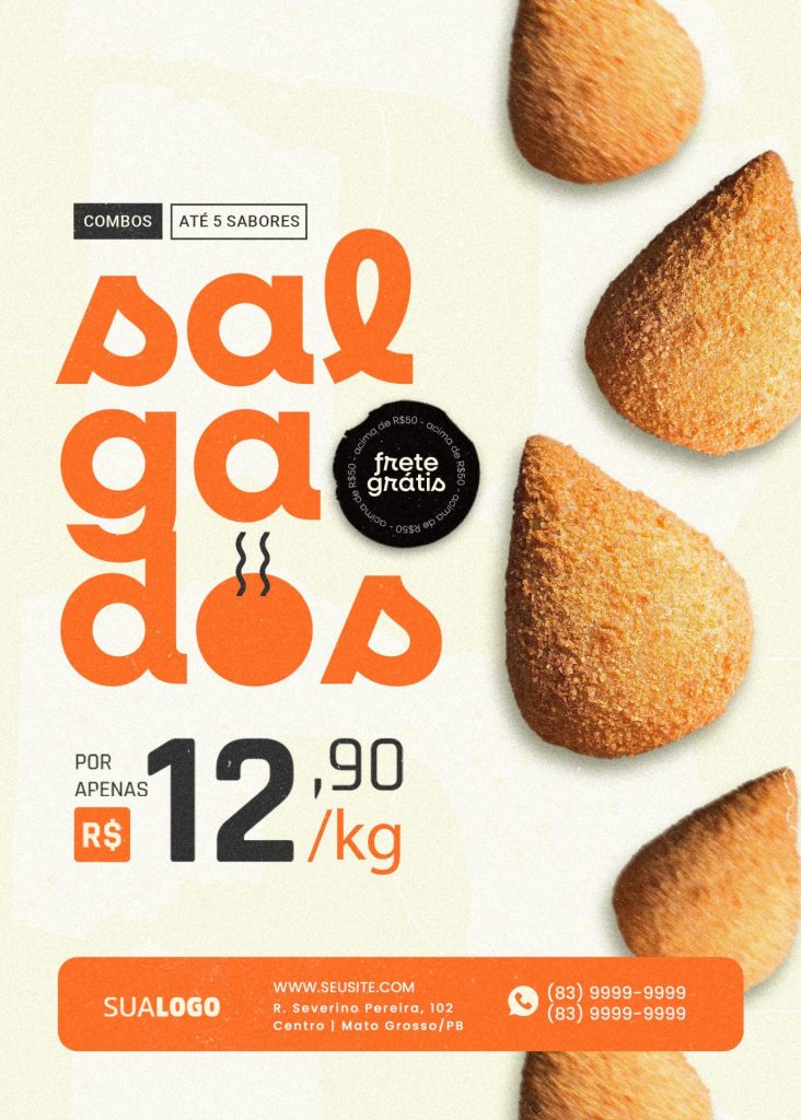 Flyer Lanchonete Salgados
