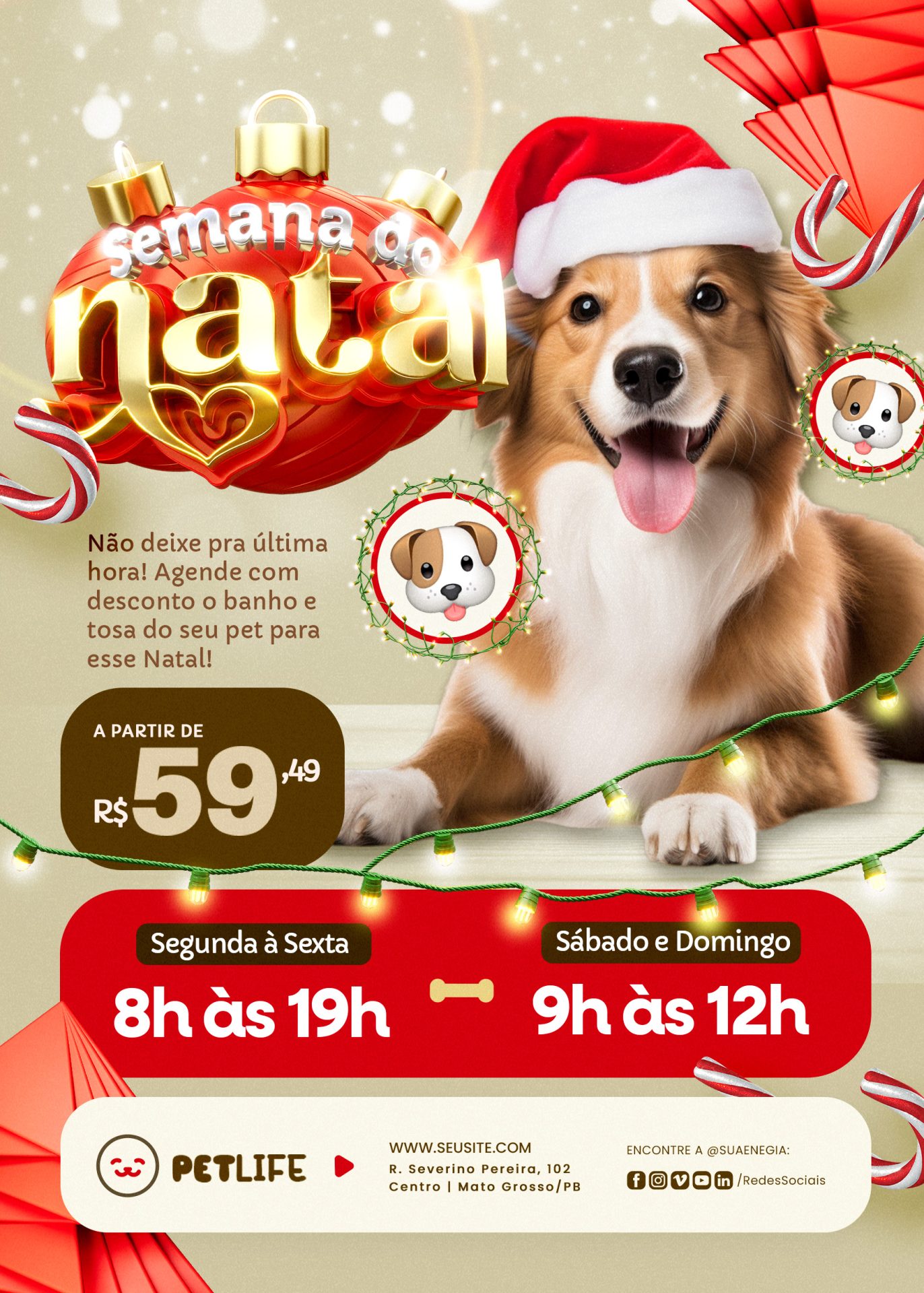 Flyer Natalino Petshop