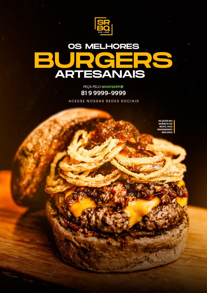 Flyer Os Melhores Burgers Artesanais
