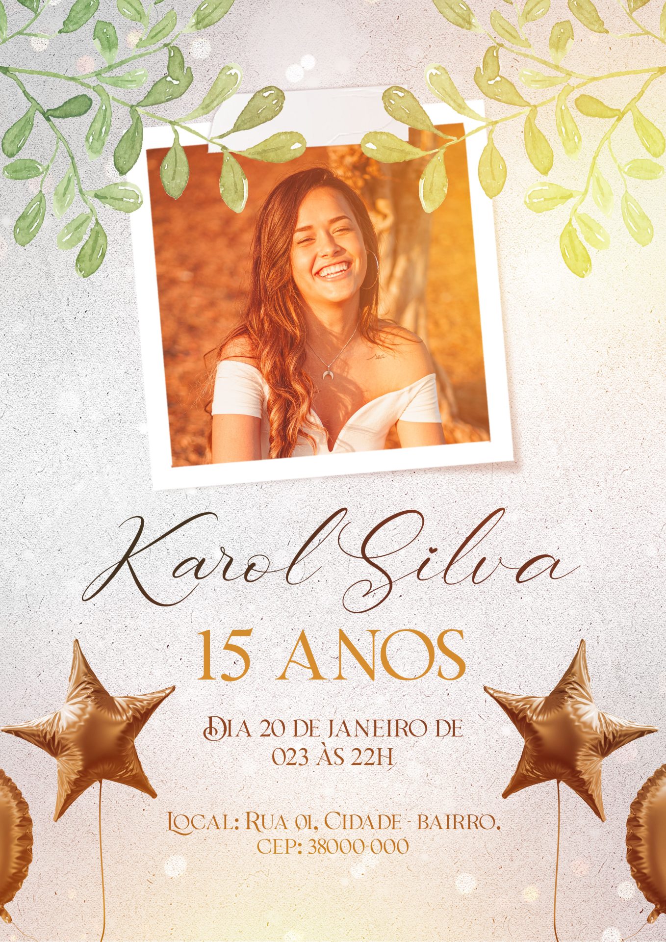 Flyer Aniversario Festa de 15 Anos