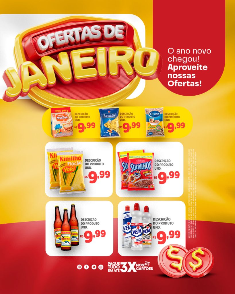 Encarte Ofertas de Janeiro ano novo chegou