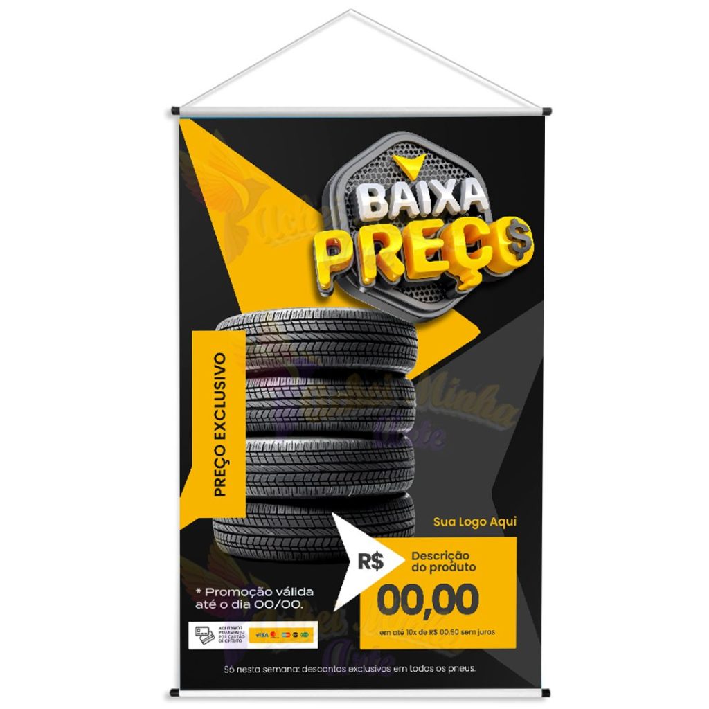 Banner Preço baixo pneus