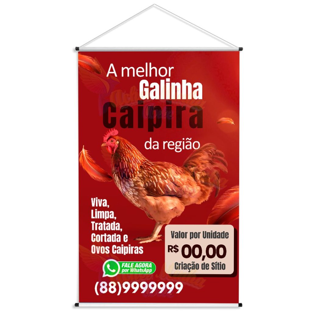 Banner Galinha caipira