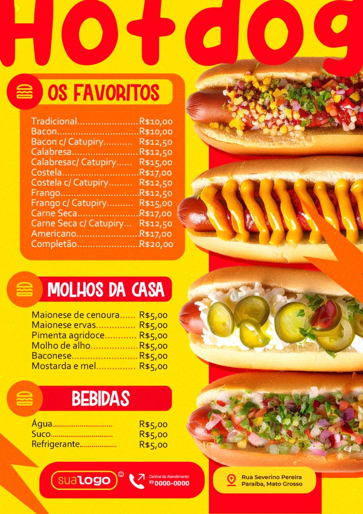 Cardápio Só Hot Dog