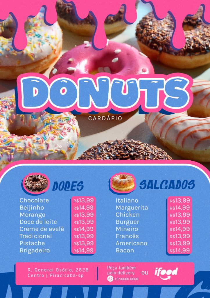 Cardápio de Donuts