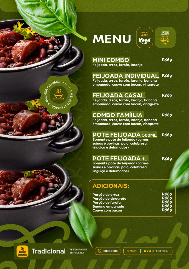 Cardápio Feijoada Especiarias