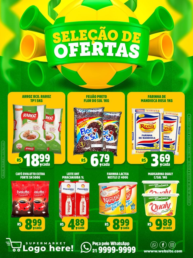 Encarte Seleção verde amarelo