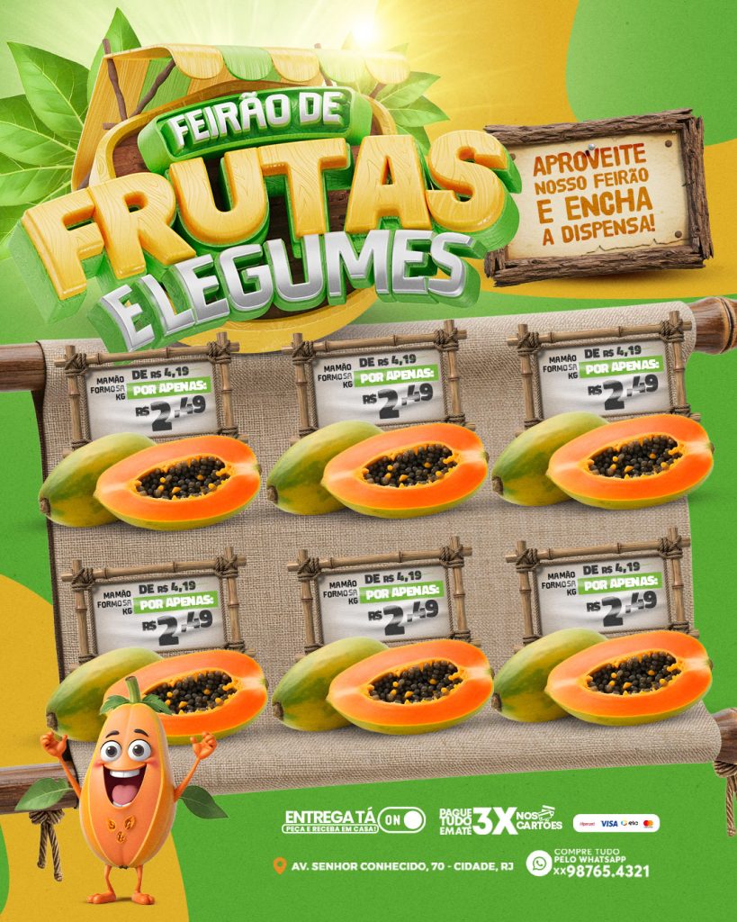 Encarte frutas e legumes