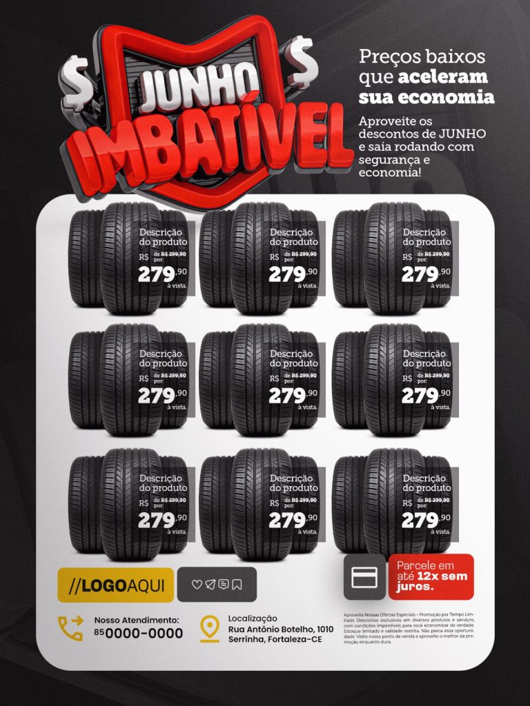 Encarte pneus imbatível julho