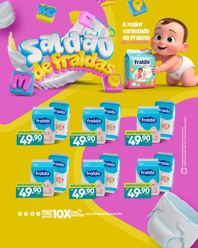 Encarte saldão de fraldas