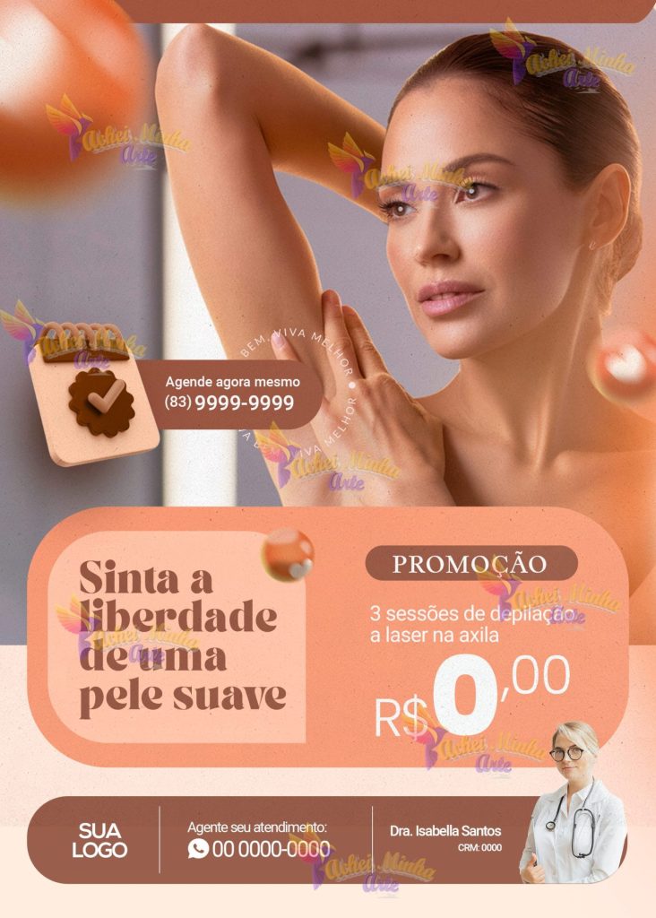 Flyer Depilação Sinta Liberdade