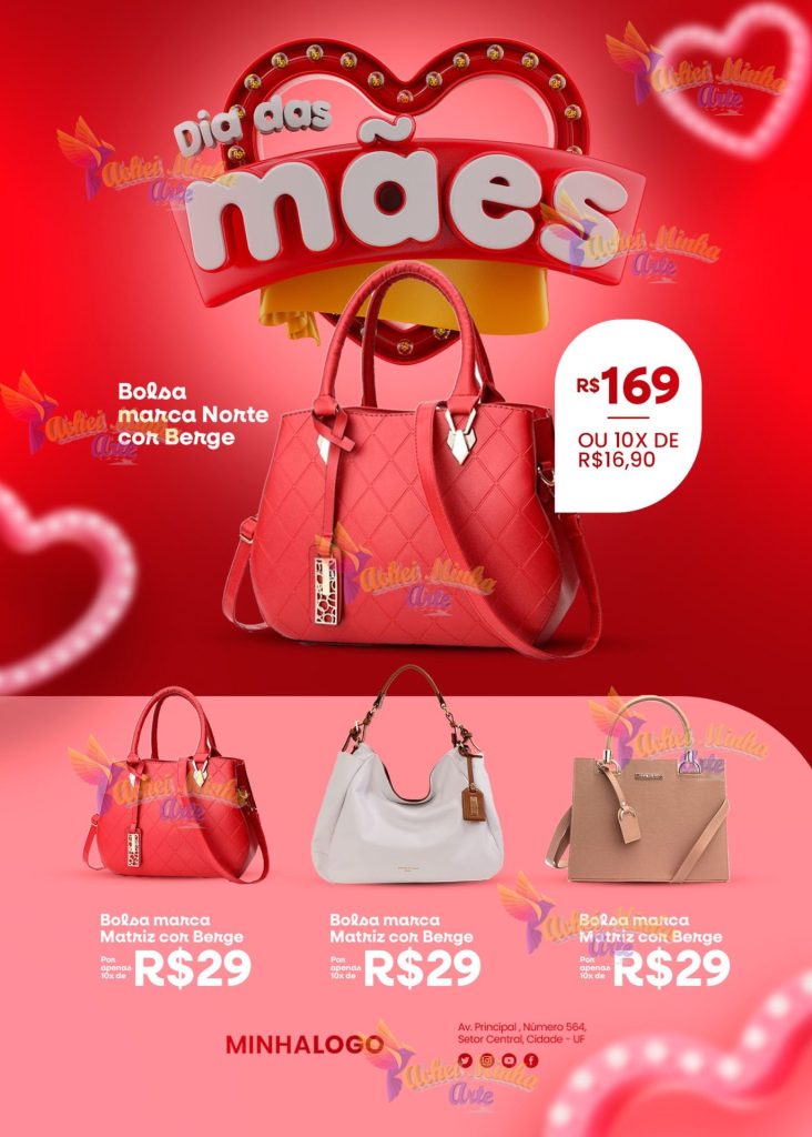 Flyer Dia das Mães Bolsas