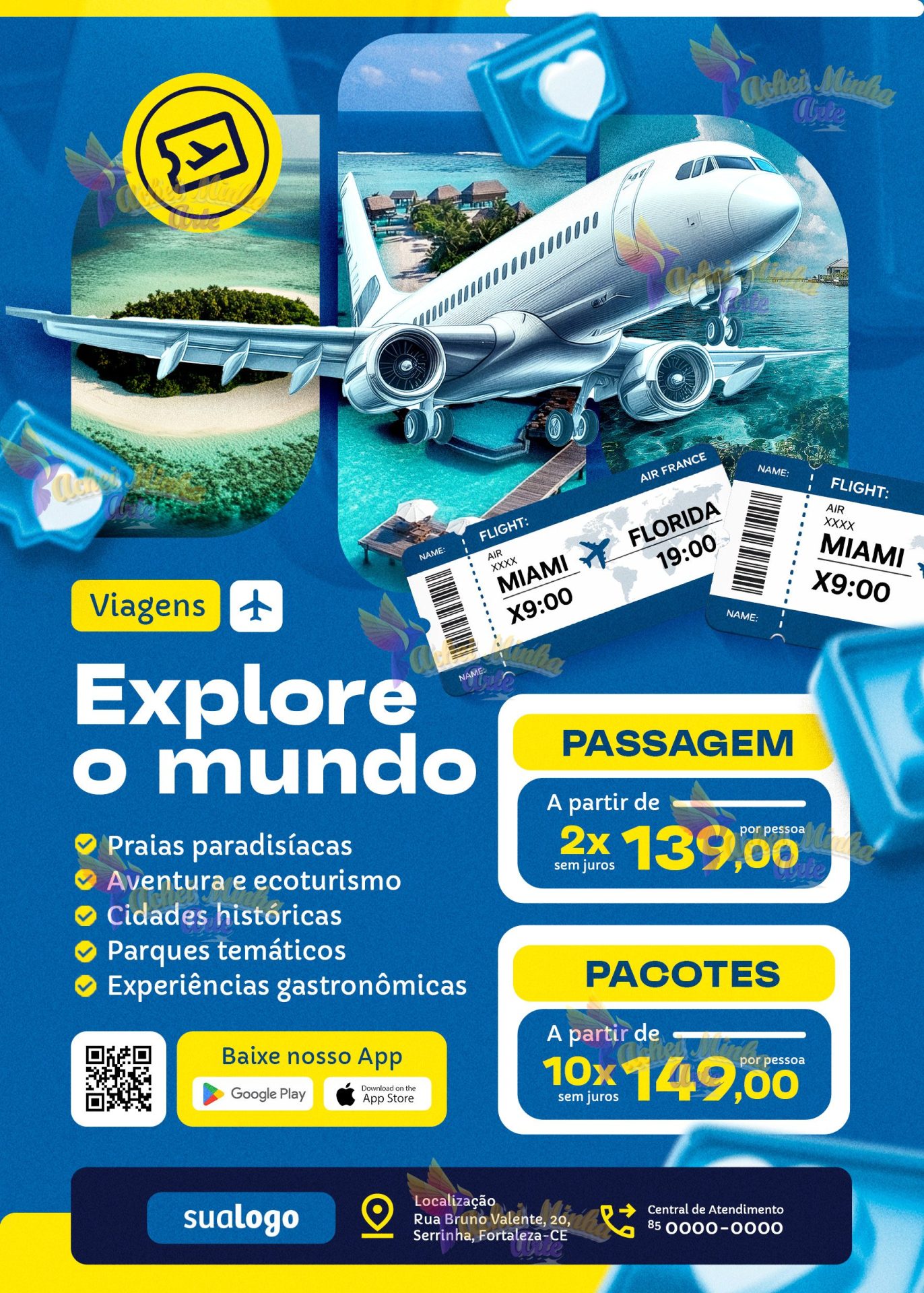 Flyer Explore mundo viagens