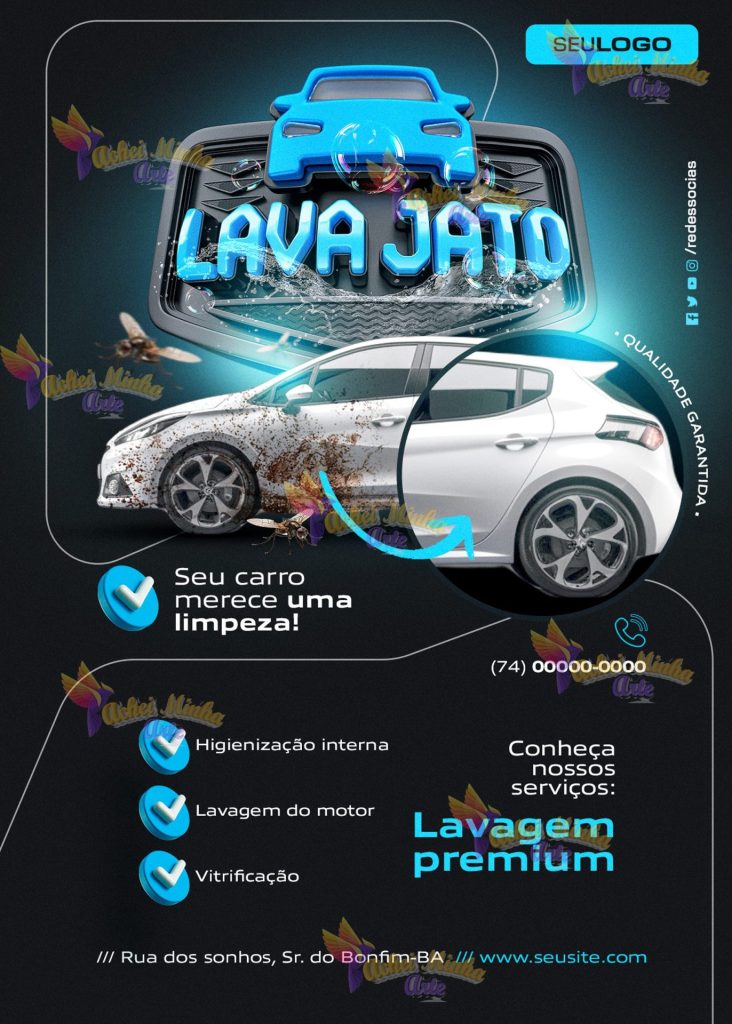 Flyer Lava Jato Premium