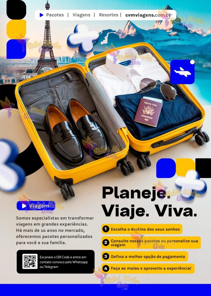 Flyer Planeje viagem